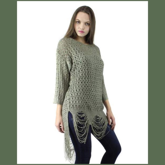 Sage & Flower Burgundy Oversized Knit Sweater - Picture 3 of 4